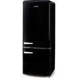 DOMO DO91706R Retro lednice s mrazákem dole 147/44 l, černá
