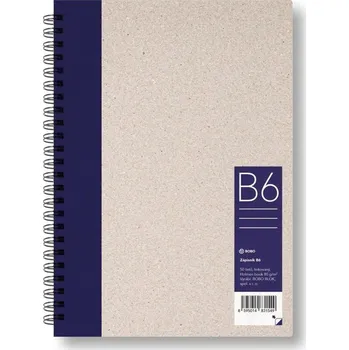 Blok Zápisník B6 linka, tmavě modrý, 50 listů