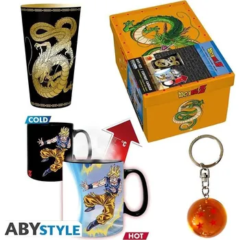 Dragon Ball Dárková sada (Hrnek, sklenice, 3D klíčenka)