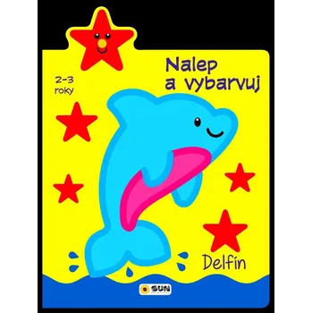 Delfín 2-3 roky: Nalep a vybarvuj