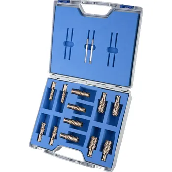Vrták Karnasch 201969 | Jádrové vrtáky GOLD-DRILL LINE 30 SET PROFI PLUS, WELDON 12, 14, 16, 18, 20, 22 mm, sada 12 ks