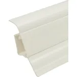 Lišta soklová SLK 50 Döllken, bílá - W117 - 2,5m (Elektrikářská podlahová lišta Döllken SLK 50 W117,)