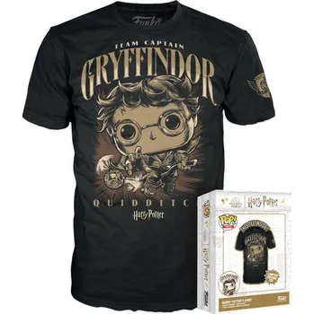 Figurka Funko POP Tee: Harry Potter - Quidditch (velikost L)