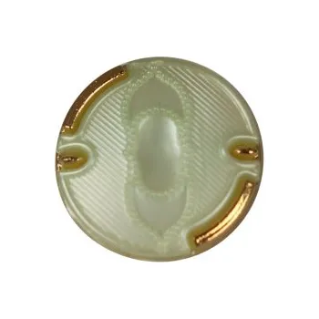 Knoflík Knoflík dámský DILL 3066/24/33 zelinkavo/ZLATÝ -