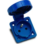 Famatel 139601 Zásuvka vestavná 13960F IP67/230V/16A s ochranným kolíkem, modrá