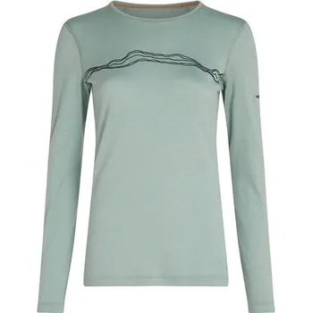 Icebreaker Wmns 200 Oasis LS Crewe Mountain Pulse, Moss 0A574V01G dámské triko S + Doprava zdarma