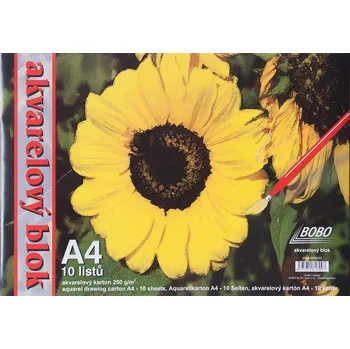 Výtvárné potřeby Akvarelový blok A4, čistý, 10 listů
