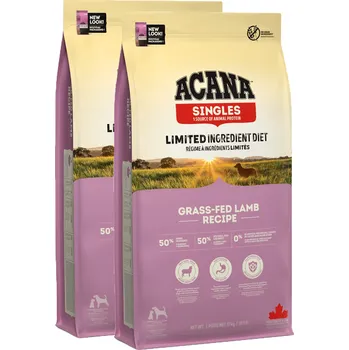 Krmivo pro psa 2x Acana Dog Grass-Fed Lamb Singles 11,4kg