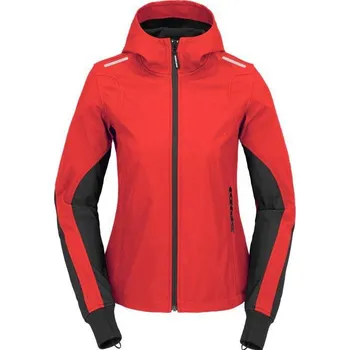 Moto bunda Bunda HOODIE ARMOR LIGHT LADY, dámská (černá/červená, vel. 2XL)