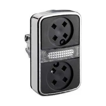 Stykač Schneider Electric ZB4BW7A9 Ovládací hlavice dvoutlačítková,bez hmatníků