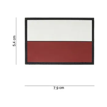 Nášivka Gumová nášivka 101 Inc vlajka Polsko - barevná