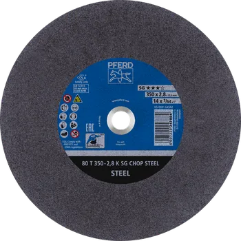 Řezný kotouč Pferd 66323570 | Řezný kotouč 350 x 2,8 x 25,4 mm, SG CHOP STEEL, rovný