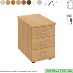 K 33 Z P Hobis - Kontejner na kolečkách 3 zásuvky hl. 60 cm