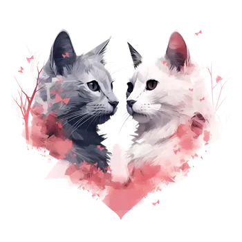 Nášivka NAŽEHLOVAČKA - Zamilované kočky