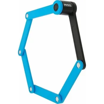 Zámek na kolo skládací zámek MAX1 Bull 850mm modrý - Modrá, 850mm