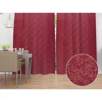 ubrus Dekorační závěs TF-036 Venezia vínově červený - š. 300 cm 300x140 cm