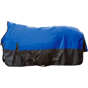 Deka pro koně Deka výběhová Sacramento HKM, 300 g, královská modrá/černá, 165 cm