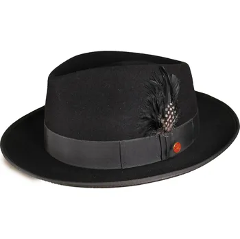 Klobouk Černý klobouk Fedora - Mayser Jannes Velikost: 55 cm (S)