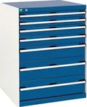 Dílenská zásuvková skříň, Bott SL-87, výška 100 cm, 7 zásuvek
