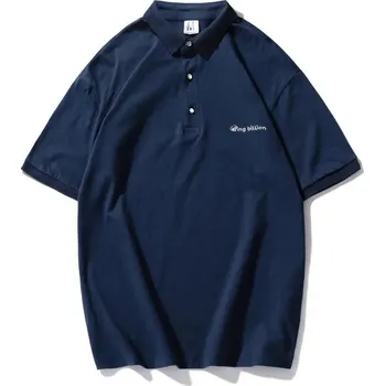 Pánské tričko Pánské bavlněné tričko s límečkem a knoflíky Barva: Tmavě Modrá, Velikost: XS