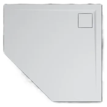Sprchová vanička Ronal Bathrooms (Sanswiss) Sprchová vanička Ronal Livada z litého mramoru, pětiúhelník 90 x 90 x 3,5 cm, bílá