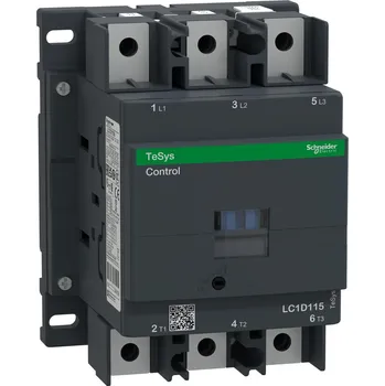 Stykač Schneider Electric LC1D1156FD Stykač 115A 1"Z" + 1"V" 110V DC, připoj. pro kabelová oka