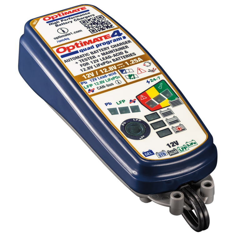 Tecmate nabíječka OPTIMATE 4 QUAD PROGRAM (12V/1,25A) TM630