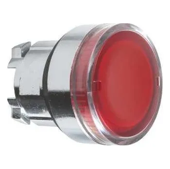 Stykač Schneider Electric ZB4BW343 Ovládací hlavice stiskací prosvětlená, lícující - rudá