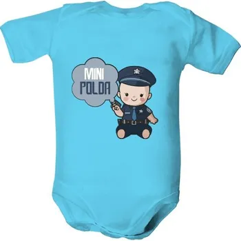 Kojenecký body Dětské body s potiskem Mini polda dětské