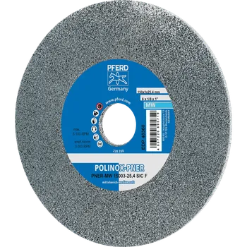 Brusný kotouč Pferd 44691628 | Brusný kotouč PNER-MW 150x3x25,4 mm, středně měkký, SiC, jemné, POLINOX