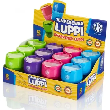 Struhadlo ASTRA Luppi, Dvojité struhadlo se zásobníkem, mix barev, 404118004