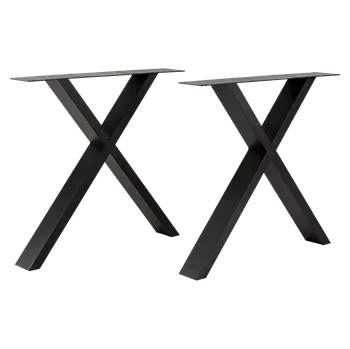 Stolová podnož CITYLINE Stolová noha Stockholm, 780 × 130 × 720 mm, černá, 2 ks 50101.1277.04010