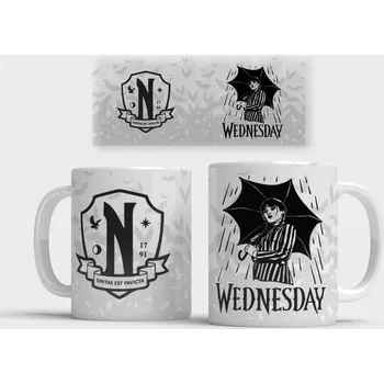 Hrnek Wednesday - Červená