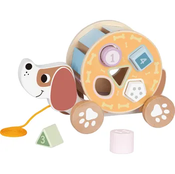 Dřevěná hračka Velký tahací pes