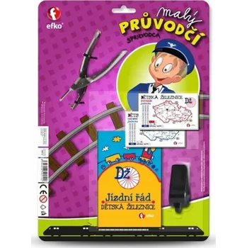 Výuková hračka efko Malý průvodčí hrací set na kartě