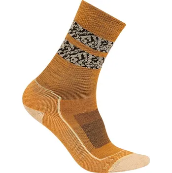 Dámské ponožky Dámské ponožky Icebreaker Merino Hike+ Light Crew Natural Summit Ray/Sunstone/Black S