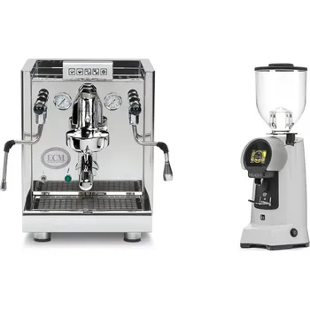Kávovar ECM Elektronika II Profi + Eureka Helios 75, grey