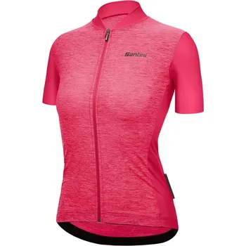 cyklistický dres Dámský dres SANTINI Colore Puro Pink - M