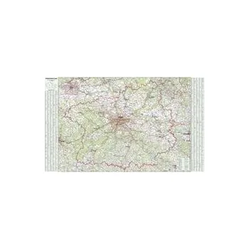 Nástěnná mapa Středočeský kraj (PF) 219 x 133 cm