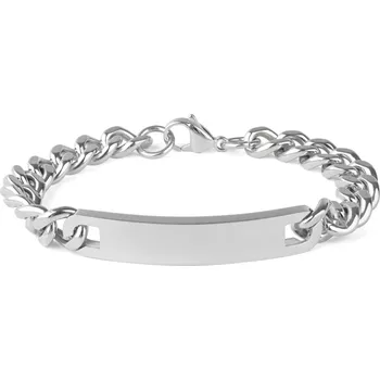 Náramek 10mm ID náramek z nerezové oceli stříbrné barvy - Fort Tempus