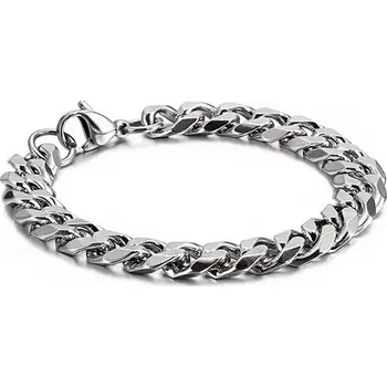 Náramek Náramek chirurgická ocel ve tvaru řetězu šířka 10 mm