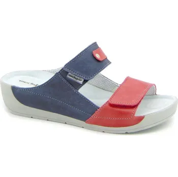 Dámská zdravotní obuv Medistyle Zdravotní dámská pantofel IVANA Červeno-modrá Velikost: 41