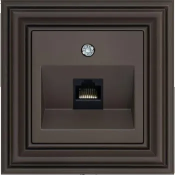 Elektrická zásuvka Počítačová zásuvka LIREGUS RETRO, hnědá