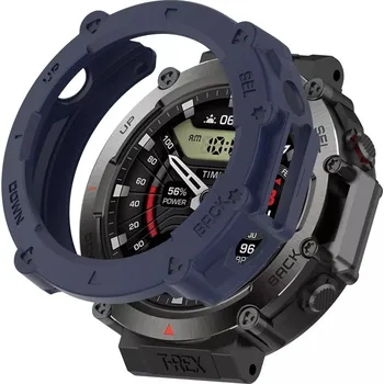 Příslušenství k chytrým hodinkám Silikonový rámeček pro Amazfit T-Rex Ultra - Modrý