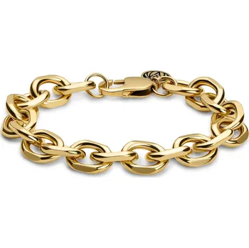 Náramek Essentials | 12mm kabelový řetízkový náramek zlaté barvy - Lucleon