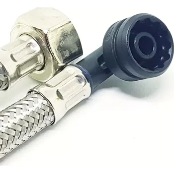 vodní filtr BWT Připojovací hadice DN 8, 1.5 m, FLEX koleno 90°, převlečná matice FM 3/4“