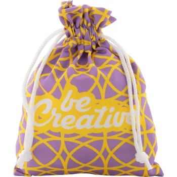 Dárková taška Reklamní SuboGift M dárkový pytlík na zakázku, střední, bílá