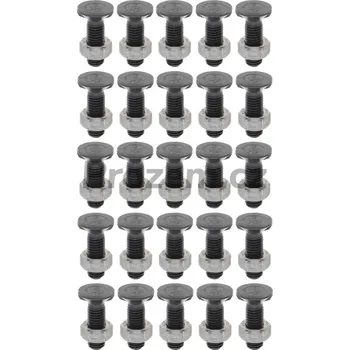 Šroub Sada šroubů pluhu s maticí 25 ks M12x1,75x40 mm, 10.9, DIN 11014