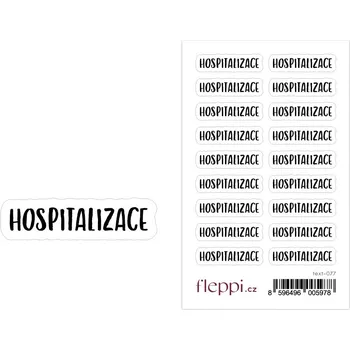 samolepka Fleppi Samolepky Hospitalizace
