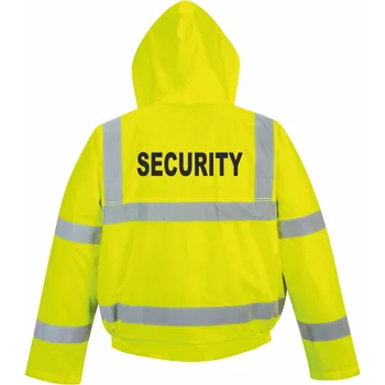 Reflexní bunda zimní SECURITY potisk